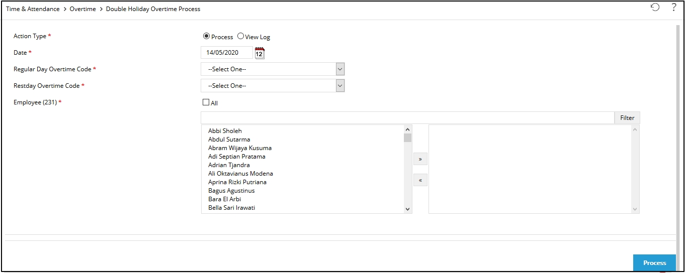 Set these following fields to process the calculation: